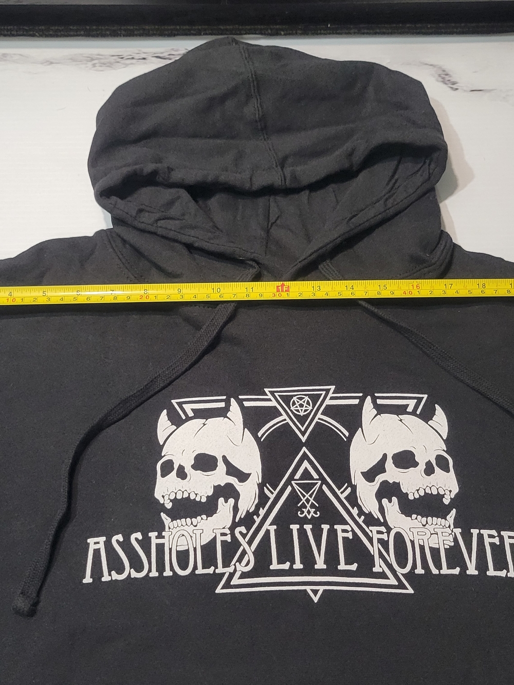 Black Graphic Skull Hoodie Sweatshirt